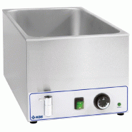 KBS Gastrotechnik KBS Bainmarie Avec robinet de vidange Pour 1X 1/1 Gn 355x555x295 mm prêt à brancher 230 Volt - 10941004