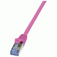 LogiLink Professional Câble patch, Cat. 6A, S/FTP, 2 m, rose - rose CQ3059S