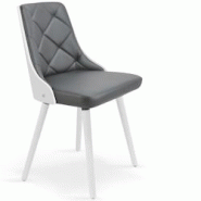 Lot de 8 chaises scandinaves Lalix Bois Noir et Simili Noir - 3327480072493 Lot de 8 chaises scandinaves Lalix Bois Noir et Simili Noir - 3327480072493