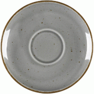 LUBIANA Soucoupe, série Aida, grise, mouchetée de brun, Ø 145 mm - PZ6303145