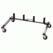 Rack de rangement pour 4 chariots de déplacement de véhicules Rack de rangement pour 4 chariots de déplacement de véhicules