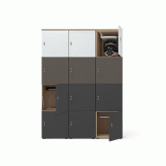 12 casiers de rangement en bois avec ou sans fente courrier serrure clé ou à code 12 casiers de rangement en bois avec ou sans fente courrier serrure clé ou à code