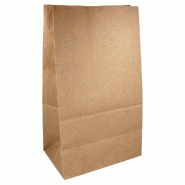 Sac SOS encre compostable kraft 22+14x37cm naturel - par 500_0