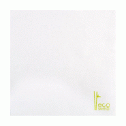 Serviette en fibre de bambou blanc 40x40cm - par 600