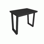 SKRAUT HOME Table à manger, 140x90x74 cm, Pour 6 personnes, Meubles de Salon, Noir - noir Bois manufacturé 540_4