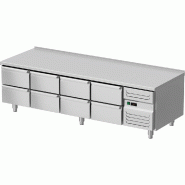 Stalgast Table réfrigérée sous plan avec huit tiroirs GN 1/1, 2000 x 700 x 600 mm (L x P x H) - KT6703200