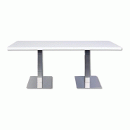 Table de restauration - Rectangulaire - Blanc, Stratifié Inconnue TBLRE180x80StraBlan