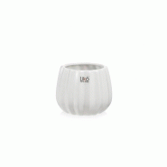 Vase en céramique blanche Caspo' CM.12,2 x9,7h - blanc céramique 8056996025550