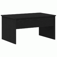 VidaXL Table basse Chêne noir 80 x 50,5 x 41,5 cm Bois d'ingénierie Modèle Diamant Pro - 862766