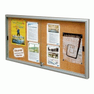 Vitrines d'affichage extérieures coulissante - ep 60mm - alu anodise - vk100a008z