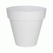 WellHome - Pot de fleurs « Collection Ale-X » Ø35x30cm coloris blanc - blanc plastique WH13643