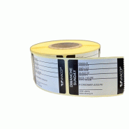 XHACCP Etiquettes DLC Dimanche - 670pcs - noir papier NAFR17703