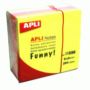 Apli Bloc de 250 notes adhésives 51x51 multicolores - 8410782115960