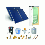 Astrea Pack B - CESI : 4 capteurs solaires fixation toiture inclinée + ballon préparateur ECS 500L double échangeur - Thermador - PSOLECSP45 Astrea Pack B - CESI : 4 capteurs solaires fixation toiture inclinée + ballon préparateur ECS 500L double échangeur - Thermador - PSOLECSP45