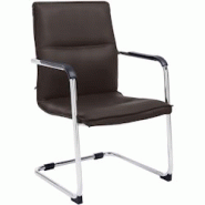 CLP Chaise à bascule Seattle en similicuir Marron - marron polyester 181103303 CLP Chaise à bascule Seattle en similicuir Marron - marron polyester 181103303