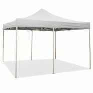 Divina Fire Gazebo Pliable Pliable 3X6 Blanc Recouvert De Pvc Imperméable - blanc plastique 8053323389972