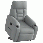 Fauteuil inclinable Gris clair Tissu Modèle Belmelia - 8721102960147