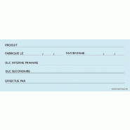 FHC evolupack FHC - 300Pcs - Étiquettes de traçabilité alimentaire 100 x 40 mm - bleu papier FHC210RESTICK