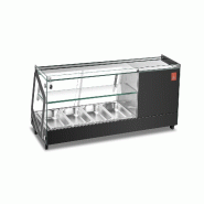 Gasfrit – Vitrine réfrigérée pour tapas, 4 bacs, 2 niveaux, 1160 × 395 × 375 mm - aluminium GFH126C Gasfrit – Vitrine réfrigérée pour tapas, 4 bacs, 2 niveaux, 1160 × 395 × 375 mm - aluminium GFH126C
