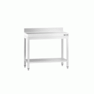 GGM Gastro Tables Inox de Travail Premium avec Dosseret et Etagère - Profondeur 600 mm - ATK86A - 4063326067108 GGM Gastro Tables Inox de Travail Premium avec Dosseret et Etagère - Profondeur 600 mm - ATK86A - 4063326067108