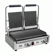 Grill De Contact Double Lisse/Lisse - Buffalo - Acier inoxydable 18/0 FC384
