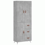 Helloshop26 - Buffet bahut commode armoire meuble de rangement organisateur cuisine salle de séjour salon haut 69,5 x 34 x 180 cm 02_0034541 - 300021_0