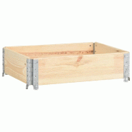 Helloshop26 - Jardinière surélevée 60 x 80 cm bois de pin solide 02_0000850 - métal 3000071841530