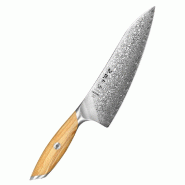 Hezhen - Couteau de chef Damas - Série phare X01 - multicolore X01-CS
