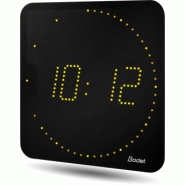Horloge LED Style II 7 Ellipse, alimentation 230V, AFNOR, LED jaune - BODET