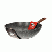 Mamù Wok à induction extra épais avec poignée de 34 cm COTDAPADATXXXX34 - argenté aluminium FASINWOKXXXXXX32