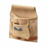 Outifrance Poche à outils, 8 compartiments, en cuir - 3223430103722