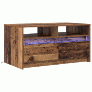 Table basse Bois ancien 90 x 50 x 45 cm Bois d'ingénierie Modèle Atlas Office Pro Confort - 8721364604070