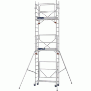 Échafaudage roulant aluminium DOCKER Mini - Hauteur de travail : 6,30 m - DUARIB - 7014051 Échafaudage roulant aluminium DOCKER Mini - Hauteur de travail : 6,30 m - DUARIB - 7014051