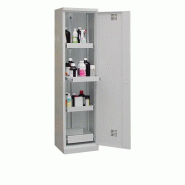 Armoire de sûreté à tiroirs haute avec 1 porte - 150L - Dim. extérieures 500 x 500 x 1950 mm