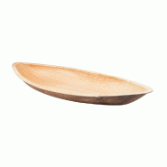 Barquettes canoé feuille de palmier 30x13x5,5cm - par 200