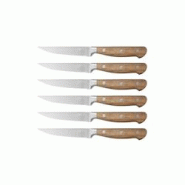 Bjorn Couteaux à steak JAKOB - 6 pièces - marron 3701488307656 Bjorn Couteaux à steak JAKOB - 6 pièces - marron 3701488307656