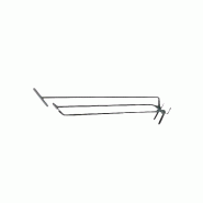 Broche Double fond perforé Gencod - Finition zinguée brillant ou époxy blanc Broche Double fond perforé Gencod - Finition zinguée brillant ou époxy blanc