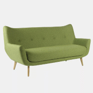 Canapé 3 places So Luze - Vinyle Ginkgo, Groseille (013 32 026)_0