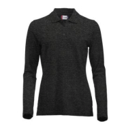 CLIQUE Polo ML Femme Anthracite Chiné M CLIQUE Polo ML Femme Anthracite Chiné M