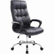 CLP Fauteuil de bureau Poseidon Noir - noir polyester 191349801 CLP Fauteuil de bureau Poseidon Noir - noir polyester 191349801