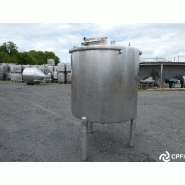 Cuve 2000 L - CUV364 - Inox 304L - Agitation excentrée - 2350 mm hauteur totale Cuve 2000 L - CUV364 - Inox 304L - Agitation excentrée - 2350 mm hauteur totale