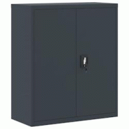 Décoshop26 - Caissons à tiroirs meuble de bureau portes verrouillables 90 x 40 x 105 cm acier anthracite DEC024503 - 3000254739494 Décoshop26 - Caissons à tiroirs meuble de bureau portes verrouillables 90 x 40 x 105 cm acier anthracite DEC024503 - 3000254739494