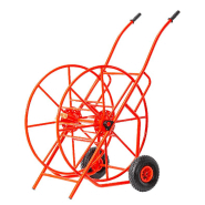 Dévidoir en acier époxy pour tuyau d'eau 130 m 1'' MW Tools HW1301SP