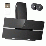 Hotte aspirante tête libre CIARRA A+++ 650 m³/h Hotte aspirante 90cm Incl. BOOST WIFI-APP Contrôle tactile VM9736FB - inox CBCB9736F Hotte aspirante tête libre CIARRA A+++ 650 m³/h Hotte aspirante 90cm Incl. BOOST WIFI-APP Contrôle tactile VM9736FB - inox CBCB9736F