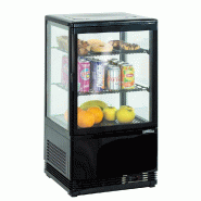 Mini vitrine réfrigérée positive 58 L Noire | Casselin - CVR58LN