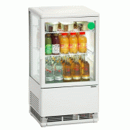 Mini vitrine réfrigérée positive - capacité de 58 L à 98 L - double vitrage et réglage numérique Mini vitrine réfrigérée positive - capacité de 58 L à 98 L - double vitrage et réglage numérique