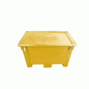 PLAST'UP ROTOMOULAGE Coffre de rangement 300l + grenouillères - JAUNE - jaune 0733968141712