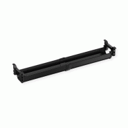 ROLINE Easy2Open Canal de câbles, montage sous le bureau, noir, 85,8 cm