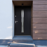 Vidaxl porte d'entrée anthracite 100x200 cm aluminium 3190526