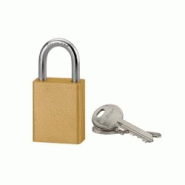 Cadenas à clé Cobble, aluminium, extérieur, anse inox, 38mm, jaune, 2 clés - THIRARD - jaune 3150260965483 Cadenas à clé Cobble, aluminium, extérieur, anse inox, 38mm, jaune, 2 clés - THIRARD - jaune 3150260965483